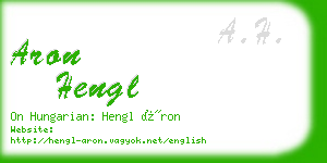 aron hengl business card